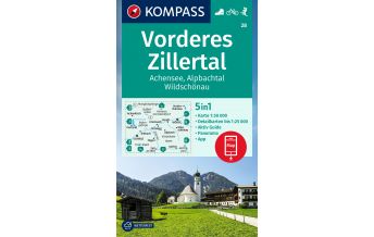 Hiking Maps KOMPASS Wanderkarte 28 Vorderes Zillertal Kompass-Karten GmbH