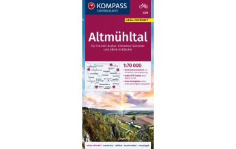 KOMPASS Fahrradkarte 3329 Altmühltal 1:70.000 Kompass-Karten GmbH