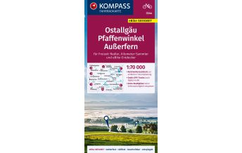 KOMPASS Fahrradkarte 3344 Ostallgäu, Pfaffenwinkel, Außerfern 1:70.000 Kompass-Karten GmbH