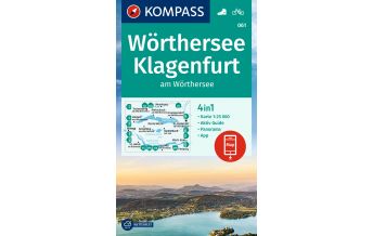 Hiking Maps Carinthia Kompass-Karte 061, Wörthersee, Klagenfurt 1:25.000 Kompass-Karten GmbH