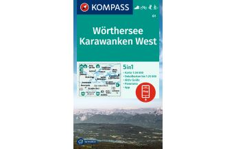 Wanderkarten Kärnten Kompass-Karte 61, Wörthersee, Karawanken West 1:50.000 Kompass-Karten GmbH