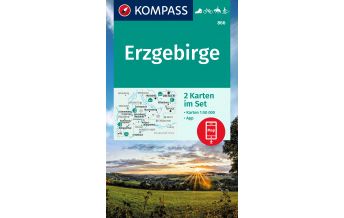 Hiking Maps Germany Kompass-Kartenset 866, Erzgebirge 1:50.000 Kompass-Karten GmbH