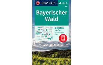 Hiking Maps Bavaria KOMPASS Wanderkarte 198 Bayerischer Wald 198 1:50000 (3 Karten im Set) Kompass-Karten GmbH