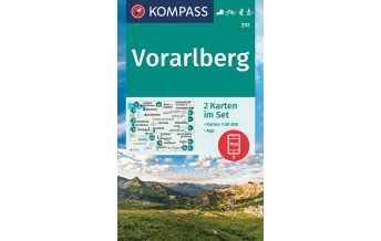 Hiking Maps Vorarlberg Kompass-Kartenset 292, Vorarlberg 1:50.000 Kompass-Karten GmbH