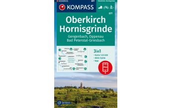 Wanderkarten Deutschland Kompass-Karte 877, Oberkirch, Hornisgrinde, Gengenbach, Oppenau, Bad Peterstal-Griesbach 1:25.000 Kompass-Karten GmbH