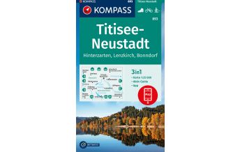 Hiking Maps Germany KOMPASS Wanderkarte 893 Titisee-Neustadt 1:25000 Kompass-Karten GmbH