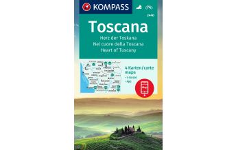 Wanderkarten Apennin Kompass-Kartenset 2440, Toscana/Toskana 1:50.000 Kompass-Karten GmbH