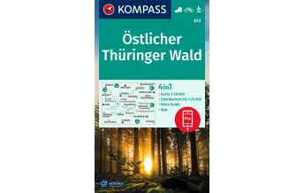 Wanderkarten Deutschland KOMPASS Wanderkarte 813 Östlicher Thüringer Wald Kompass-Karten GmbH