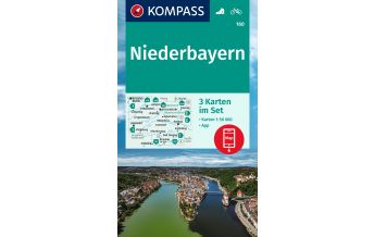 Hiking Maps Upper Austria Kompass-Kartenset 160, Niederbayern 1:50.000 Kompass-Karten GmbH