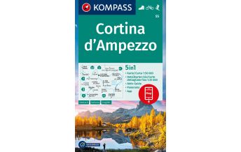 Hiking Maps Italy Kompass-Karte 55, Cortina d'Ampezzo 1:50.000 Kompass-Karten GmbH