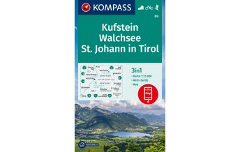 Hiking Maps Tyrol Kompass-Karte 09, Kufstein, Walchsee, St. Johann in Tirol 1:25.000 Kompass-Karten GmbH