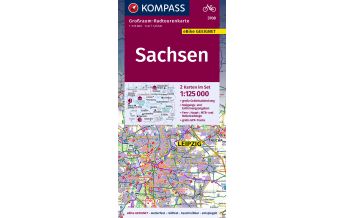 Cycling Maps KOMPASS GRK 3708 Sachsen Kompass-Karten GmbH