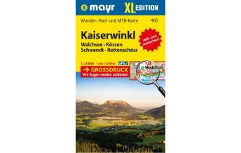 Wanderkarten Tirol Mayr-Wander-, Rad- & MTB-Karte 460, Kaiserwinkl XL 1:25.000 Mayr Verlag