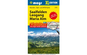 Mountainbike Touring / Mountainbike Maps Mayr Wanderkarte Saalfelden - Leogang - Maria Alm XL 1:25.000 Mayr Verlag