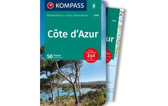 Wanderführer KOMPASS Wanderführer Côte d'Azur, Die schönsten Küsten- und Bergwanderungen, 50 Touren Kompass-Karten GmbH
