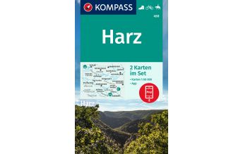 Wanderkarten Deutschland Kompass-Kartenset 450, Harz 1:50.000 Kompass-Karten GmbH