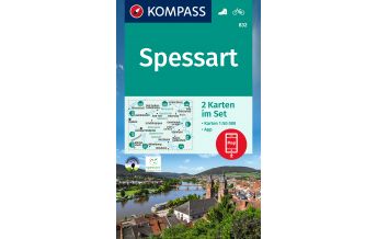 Hiking Maps Germany Kompass-Kartenset 832, Spessart 1:50.000 Kompass-Karten GmbH