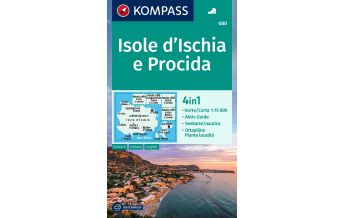 Wanderkarten KOMPASS Wanderkarte 680 Isole d' Ischia e Procida 1:15.000 Kompass-Karten GmbH