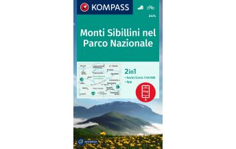 Hiking Maps Apennines Kompass-Karte 2474, Monti Sibillini nel Parco Nazionale 1:50.000 Kompass-Karten GmbH