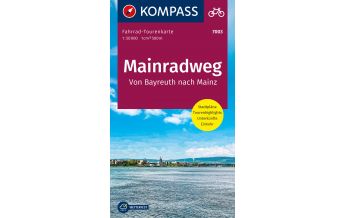 Cycling Maps KOMPASS Fahrrad-Tourenkarte Mainradweg, Von Bayreuth nach Mainz 1:50.000 Kompass-Karten GmbH