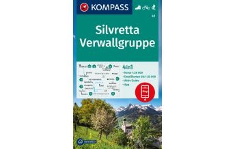 Wanderkarten Vorarlberg Kompass-Karte 41, Silvretta, Verwallgruppe 1:50.000 Kompass-Karten GmbH