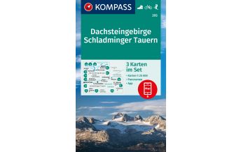 Wanderkarten Steiermark Kompass-Kartenset 293, Dachsteingebirge, Schladminger Tauern 1:25.000 Kompass-Karten GmbH
