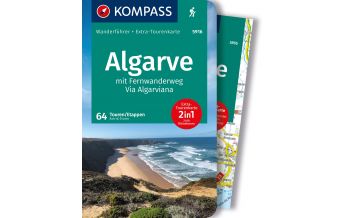 Weitwandern KOMPASS Wanderführer Algarve mit Fernwanderweg Via Algarviana, 64 Touren / Etappen Kompass-Karten GmbH