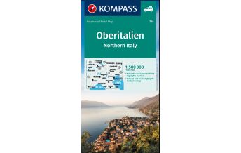 Straßenkarten Italien KOMPASS Autokarte Oberitalien, Italia settentrionale, Northern Italy, Italie du Nord 1:500.000 Kompass-Karten GmbH