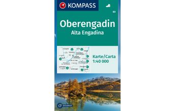 Hiking Maps Switzerland Kompass-Karte 99, Oberengadin/Alta Engadina 1:40.000 Kompass-Karten GmbH