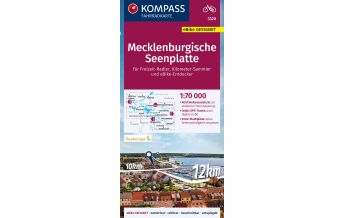 Cycling Maps KOMPASS Fahrradkarte 3320 Mecklenburgische Seenplatte 1:70.000 Kompass-Karten GmbH