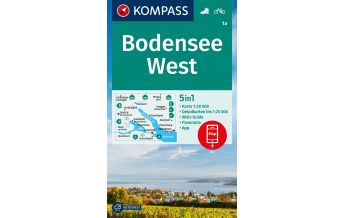 Wanderkarten Nordostschweiz Kompass-Karte 1a, Bodensee West 1:50.000 Kompass-Karten GmbH