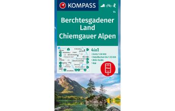 Wanderkarten Salzkammergut Kompass-Karte 14, Berchtesgadener Land, Chiemgauer Alpen 1:50.000 Kompass-Karten GmbH