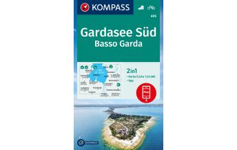 Wanderkarten Italien Kompass-Karte 695, Gardasee Süd/Basso Garda 1:25.000 Kompass-Karten GmbH