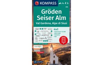 Wanderkarten KOMPASS Wanderkarte 076 Gröden, Seiser Alm, Val Gardena, Alpe di Siusi 1:25.000 Kompass-Karten GmbH
