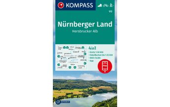 Hiking Maps Bavaria Kompass-Karte 172, Nürnberger Land, Hersbrucker Alb 1:50.000 Kompass-Karten GmbH