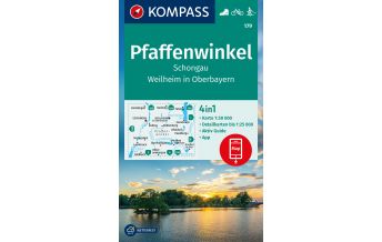 Wanderkarten Bayern Kompass-Karte 179, Pfaffenwinkel, Schongau, Weilheim i. OB 1:50.000 Kompass-Karten GmbH