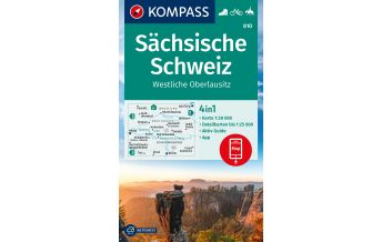 Wanderkarten Sachsen Kompass-Karte 810, Sächsische Schweiz, Westliche Oberlausitz 1:50.000 Kompass-Karten GmbH