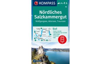 Hiking Maps Salzkammergut Kompass-Karte 18, Nördliches Salzkammergut, Wolfgangsee, Attersee, Traunsee 1:50.000 Kompass-Karten GmbH