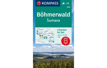 Hiking Maps Upper Austria Kompass-Kartenset 2000, Šumava/Böhmerwald 1:50.000 Kompass-Karten GmbH