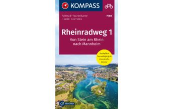 Cycling Maps KOMPASS Fahrrad-Tourenkarte Rheinradweg 1 1:50.000 Kompass-Karten GmbH