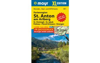 Wanderkarten Vorarlberg Mayr Wanderkarte Ferienregion St. Anton am Arlberg XL 1:25.000 Kompass-Karten GmbH