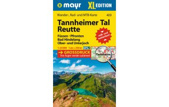 Hiking Maps Tyrol Mayr Wanderkarte Tannheimer Tal, Reutte XL 1:25.000 Mayr Verlag