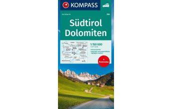 Road Maps Italy KOMPASS Autokarte Südtirol, Dolomiten 1:150.000 Kompass-Karten GmbH