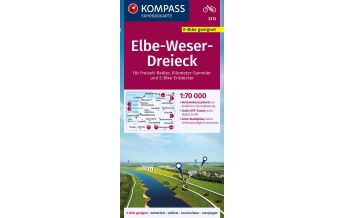 Cycling Maps Kompass-Fahrradkarte 3313, Elbe-Weser-Dreieck 1:70.000 Kompass-Karten GmbH