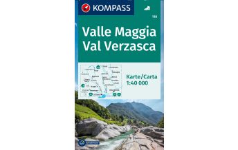 Wanderkarten Schweiz & FL Kompass-Karte 110, Valle Maggia, Val Verzasca 1:40.000 Kompass-Karten GmbH