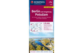 Radkarten KOMPASS Fahrradkarte 3342 Berlin und Umgebung, Potsdam 1:70.000 Kompass-Karten GmbH