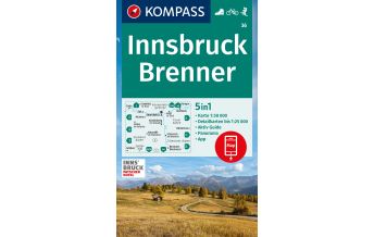 Hiking Maps Tyrol Kompass-Karte 36, Innsbruck, Brenner 1:50.000 Kompass-Karten GmbH