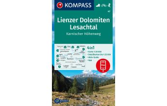 Wanderkarten Tirol Kompass-Karte 47, Lienzer Dolomiten, Lesachtal, Karnischer Höhenweg 1:50.000 Kompass-Karten GmbH