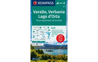 Hiking Maps Italy Kompass-Karte 97, Varallo, Verbania, Lago d'Orta 1:50.000 Kompass-Karten GmbH