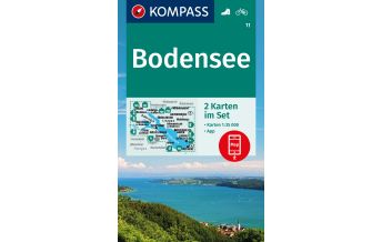 Hiking Maps Vorarlberg Kompass-Kartenset 11, Bodensee 1:35.000 Kompass-Karten GmbH